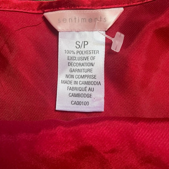 sentiments red slip dress, size s - Picture 2 of 4